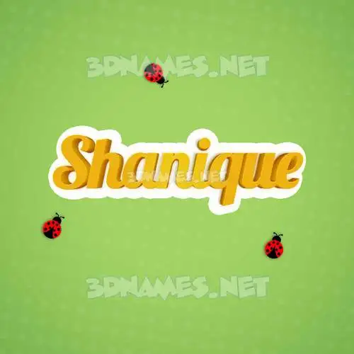 shanique in Ladybugs style - 3D name wallpaper shanique in Ladybugs style - 3D name wallpaper