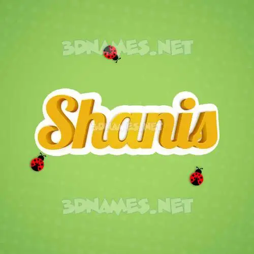 shanis in Ladybugs style - 3D name wallpaper shanis in Ladybugs style - 3D name wallpaper