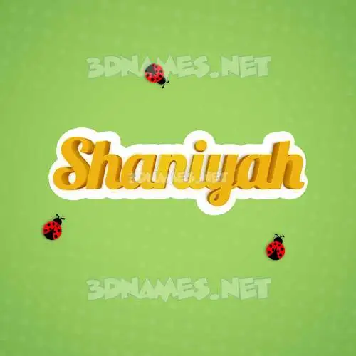 shaniyah in Ladybugs style - 3D name wallpaper shaniyah in Ladybugs style - 3D name wallpaper