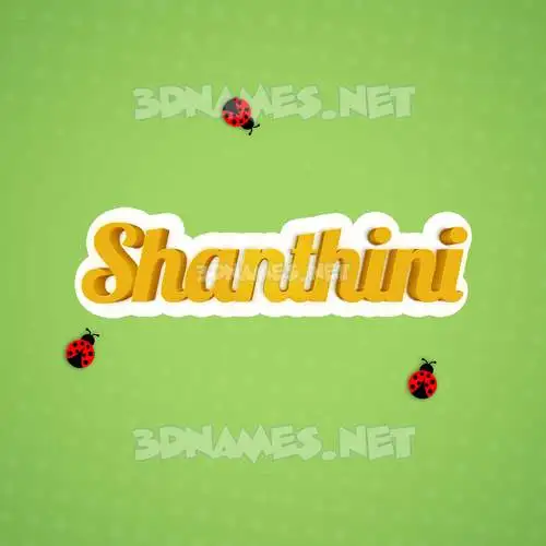 shanthini in Ladybugs style - 3D name wallpaper shanthini in Ladybugs style - 3D name wallpaper