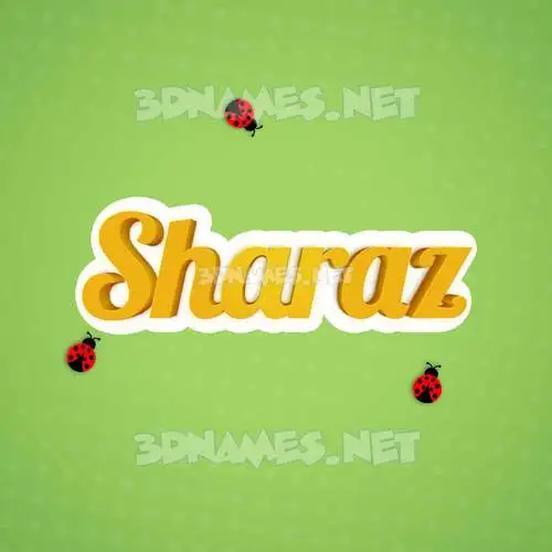 sharaz in Ladybugs style - 3D name wallpaper sharaz in Ladybugs style - 3D name wallpaper