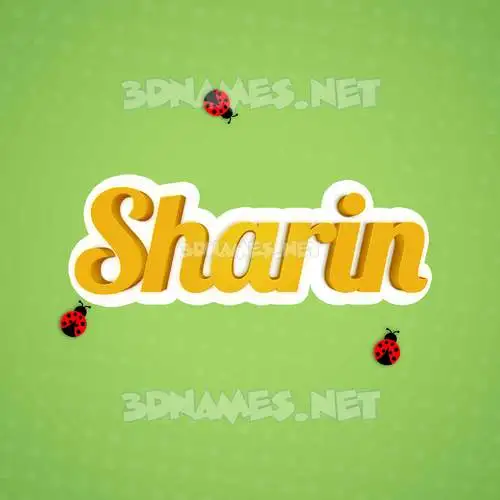 sharin in Ladybugs style - 3D name wallpaper sharin in Ladybugs style - 3D name wallpaper