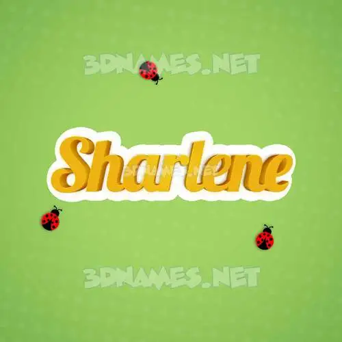 sharlene in Ladybugs style - 3D name wallpaper sharlene in Ladybugs style - 3D name wallpaper