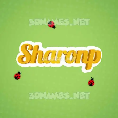 sharonp in Ladybugs style - 3D name wallpaper sharonp in Ladybugs style - 3D name wallpaper