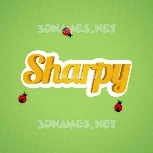 sharpy in Ladybugs style - 3D name wallpaper sharpy in Ladybugs style - 3D name wallpaper
