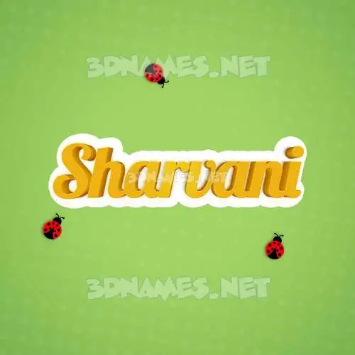 sharvani in Ladybugs style - 3D name wallpaper sharvani in Ladybugs style - 3D name wallpaper
