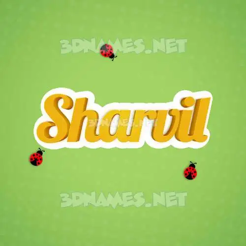 sharvil in Ladybugs style - 3D name wallpaper sharvil in Ladybugs style - 3D name wallpaper