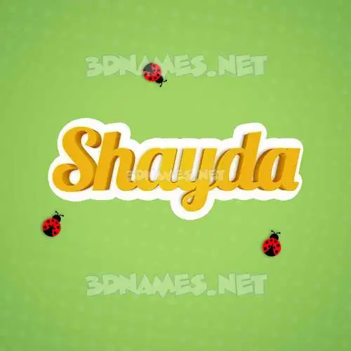 shayda in Ladybugs style - 3D name wallpaper shayda in Ladybugs style - 3D name wallpaper