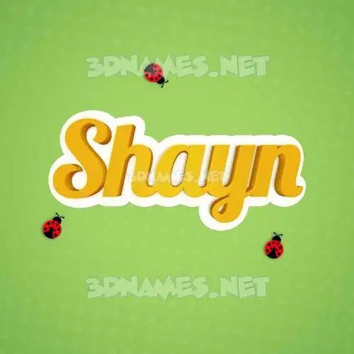 shayn in Ladybugs style - 3D name wallpaper shayn in Ladybugs style - 3D name wallpaper