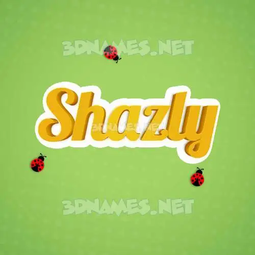 shazly in Ladybugs style - 3D name wallpaper shazly in Ladybugs style - 3D name wallpaper