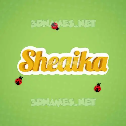 sheaika in Ladybugs style - 3D name wallpaper sheaika in Ladybugs style - 3D name wallpaper