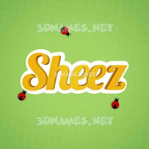 sheez in Ladybugs style - 3D name wallpaper sheez in Ladybugs style - 3D name wallpaper