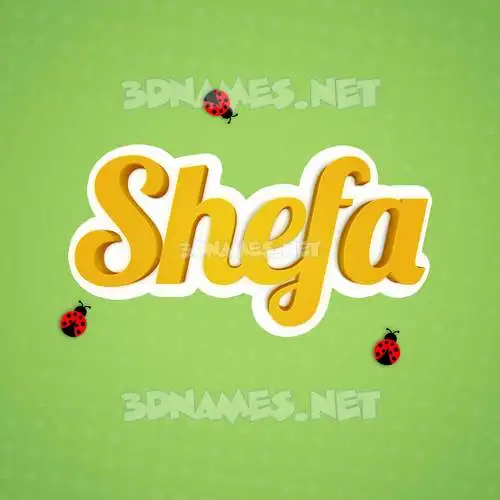 shefa in Ladybugs style - 3D name wallpaper shefa in Ladybugs style - 3D name wallpaper