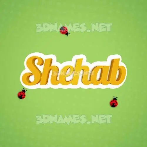 shehab in Ladybugs style - 3D name wallpaper shehab in Ladybugs style - 3D name wallpaper
