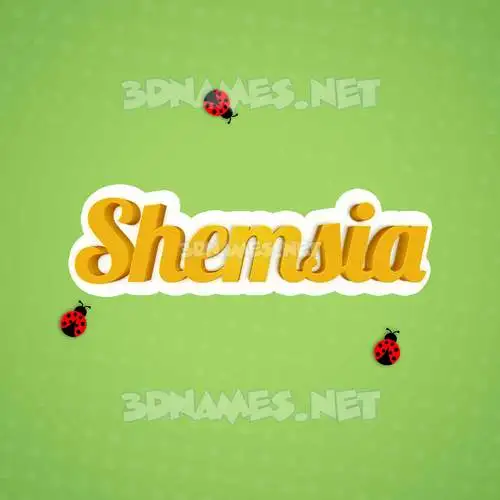 shemsia in Ladybugs style - 3D name wallpaper shemsia in Ladybugs style - 3D name wallpaper