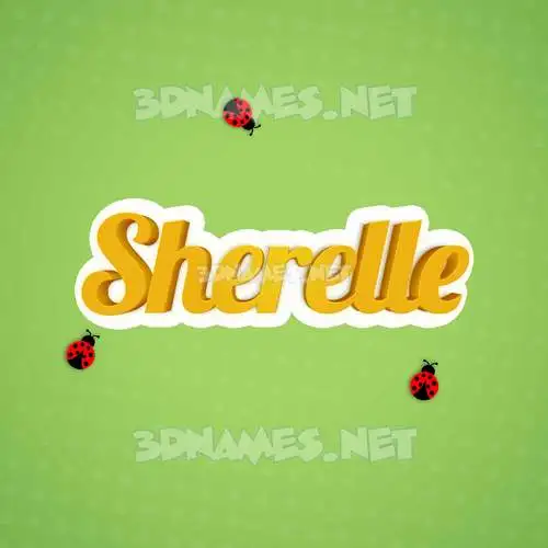 sherelle in Ladybugs style - 3D name wallpaper sherelle in Ladybugs style - 3D name wallpaper