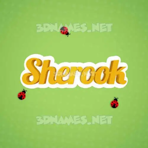 sherook in Ladybugs style - 3D name wallpaper sherook in Ladybugs style - 3D name wallpaper