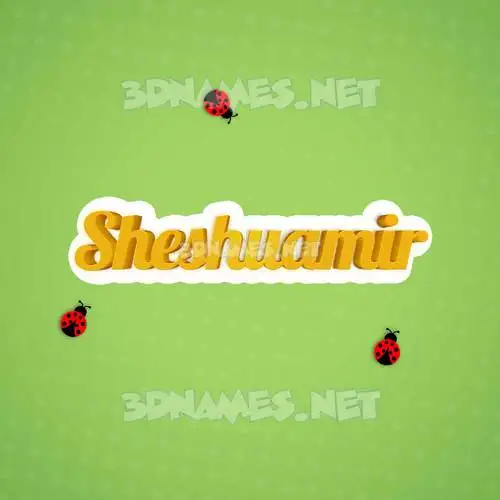 sheshuamir in Ladybugs style - 3D name wallpaper sheshuamir in Ladybugs style - 3D name wallpaper