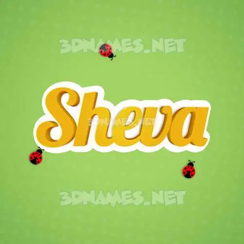 sheva in Ladybugs style - 3D name wallpaper sheva in Ladybugs style - 3D name wallpaper