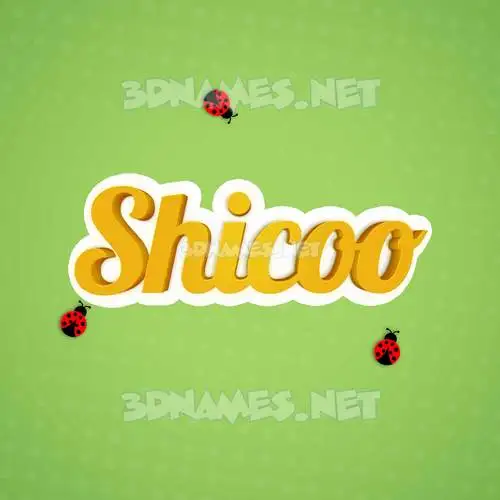 shicoo in Ladybugs style - 3D name wallpaper shicoo in Ladybugs style - 3D name wallpaper