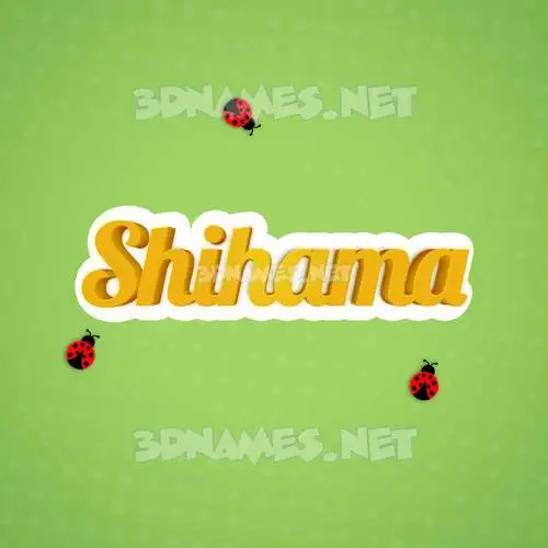 shihama in Ladybugs style - 3D name wallpaper shihama in Ladybugs style - 3D name wallpaper