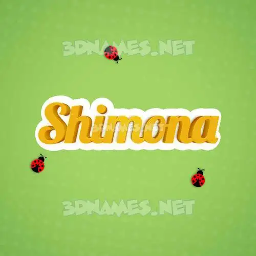 shimona in Ladybugs style - 3D name wallpaper shimona in Ladybugs style - 3D name wallpaper