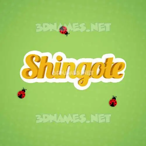 shingote in Ladybugs style - 3D name wallpaper shingote in Ladybugs style - 3D name wallpaper