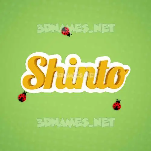 shinto in Ladybugs style - 3D name wallpaper shinto in Ladybugs style - 3D name wallpaper