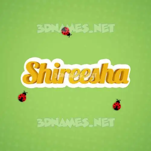 shireesha in Ladybugs style - 3D name wallpaper