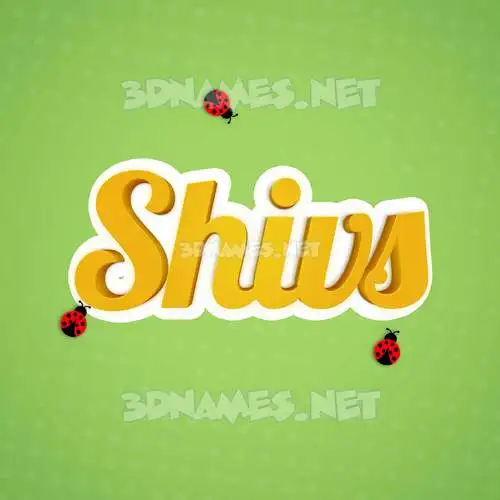 shivs in Ladybugs style - 3D name wallpaper shivs in Ladybugs style - 3D name wallpaper