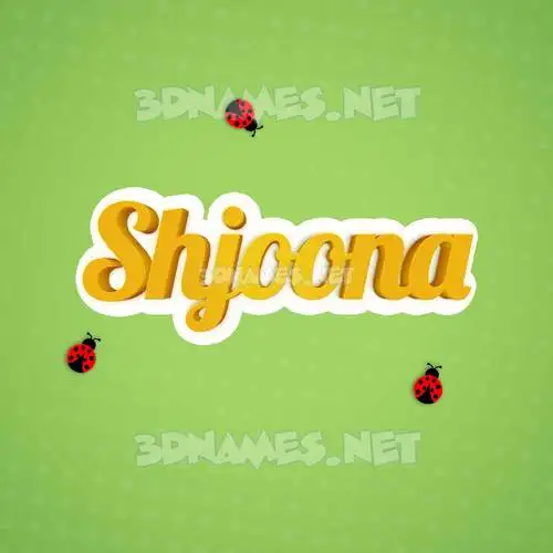 shjoona in Ladybugs style - 3D name wallpaper shjoona in Ladybugs style - 3D name wallpaper