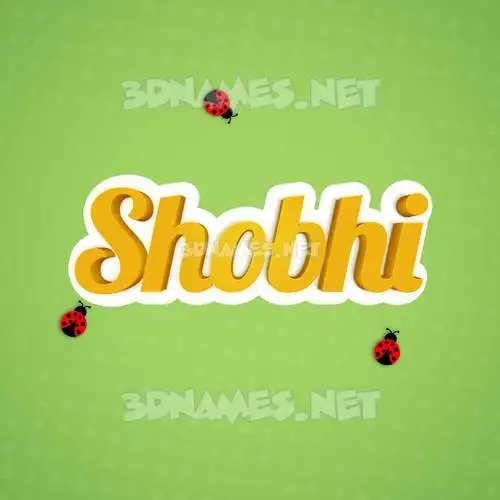 shobhi in Ladybugs style - 3D name wallpaper shobhi in Ladybugs style - 3D name wallpaper