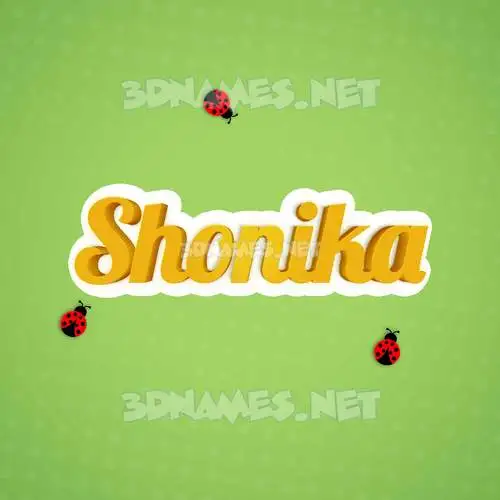 shonika in Ladybugs style - 3D name wallpaper shonika in Ladybugs style - 3D name wallpaper