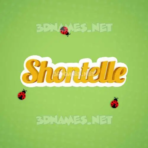 shontelle in Ladybugs style - 3D name wallpaper shontelle in Ladybugs style - 3D name wallpaper