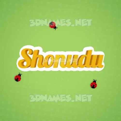 shonudu in Ladybugs style - 3D name wallpaper shonudu in Ladybugs style - 3D name wallpaper