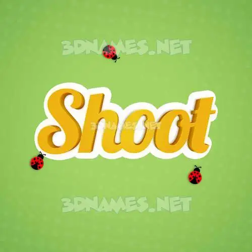 shoot in Ladybugs style - 3D name wallpaper