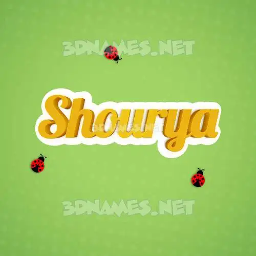 shourya in Ladybugs style - 3D name wallpaper shourya in Ladybugs style - 3D name wallpaper