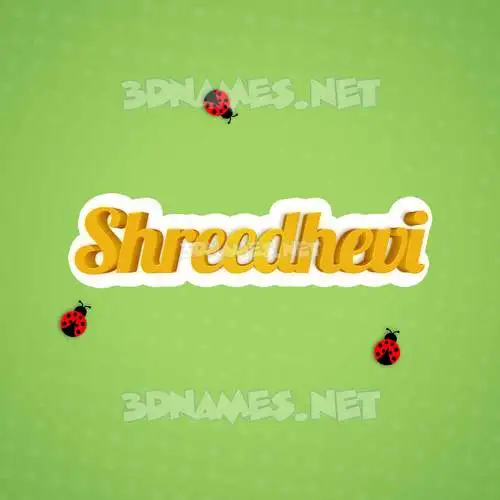 shreedhevi in Ladybugs style - 3D name wallpaper
