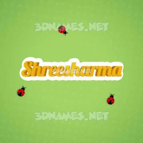 shreesharma in Ladybugs style - 3D name wallpaper shreesharma in Ladybugs style - 3D name wallpaper