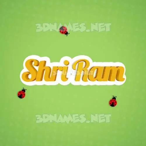 shri ram in Ladybugs style - 3D name wallpaper shri ram in Ladybugs style - 3D name wallpaper