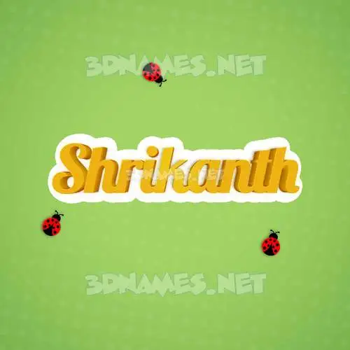 shrikanth in Ladybugs style - 3D name wallpaper shrikanth in Ladybugs style - 3D name wallpaper