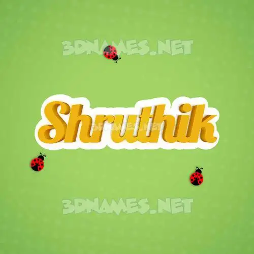 shruthik in Ladybugs style - 3D name wallpaper shruthik in Ladybugs style - 3D name wallpaper