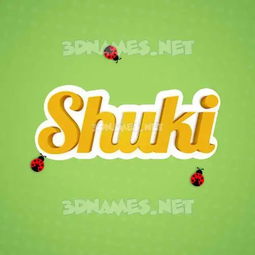 shuki in Ladybugs style - 3D name wallpaper shuki in Ladybugs style - 3D name wallpaper
