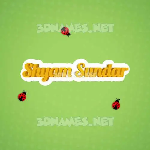 shyam sundar in Ladybugs style - 3D name wallpaper shyam sundar in Ladybugs style - 3D name wallpaper