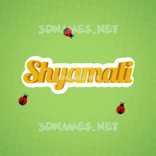 shyamali in Ladybugs style - 3D name wallpaper