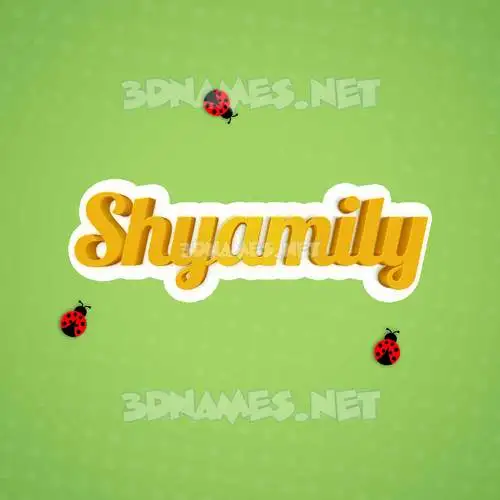 shyamily in Ladybugs style - 3D name wallpaper shyamily in Ladybugs style - 3D name wallpaper