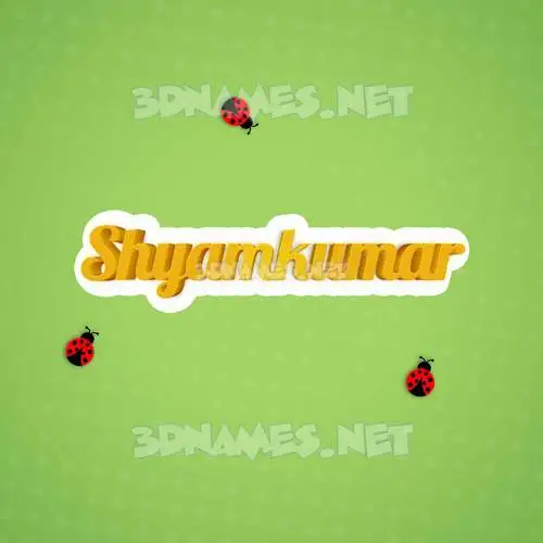 shyamkumar in Ladybugs style - 3D name wallpaper shyamkumar in Ladybugs style - 3D name wallpaper