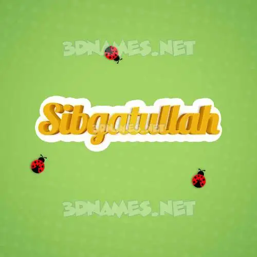 sibgatullah in Ladybugs style - 3D name wallpaper sibgatullah in Ladybugs style - 3D name wallpaper