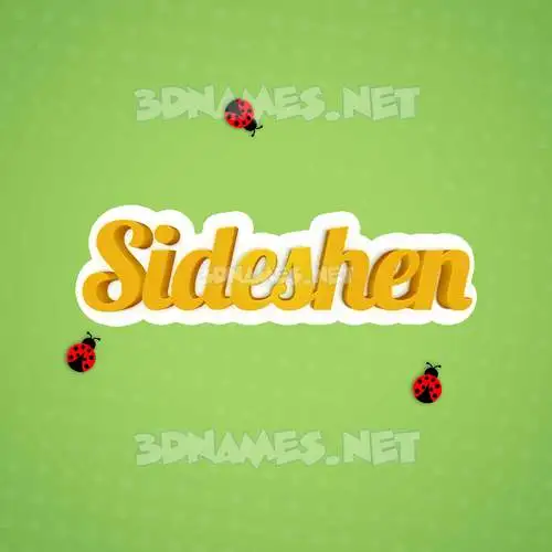 sideshen in Ladybugs style - 3D name wallpaper sideshen in Ladybugs style - 3D name wallpaper