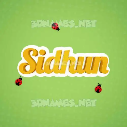 sidhun in Ladybugs style - 3D name wallpaper sidhun in Ladybugs style - 3D name wallpaper